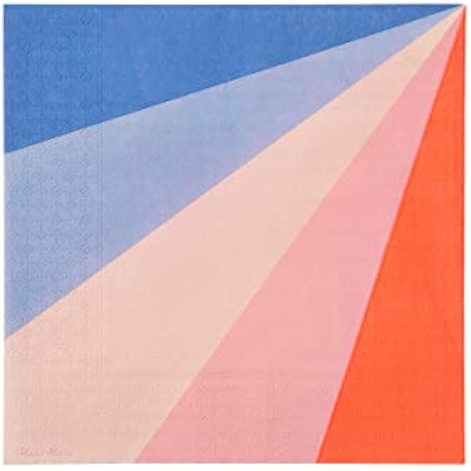 COLOUR WHEEL LARGE NAPKINS PACK OF 20BRIGHT MULTI-COLOR PARTY PAPER NAPKINS FOR BIRTHDAY, SUMMER, PICNIC, KIDS, ADULT, CELEBRATION, FESTIVE TABLE DCOR - Image 2